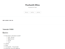Tablet Screenshot of blog.prashanthellina.com